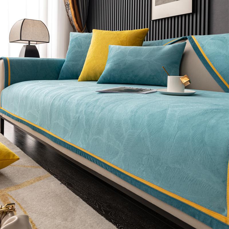 Минималистичная подушка для дивана, универсальная круглый год, легкая роскошь, противоскользящая подушка для сиденья, новый высококачественный чехол для дивана, тканевый чехол и полотенце