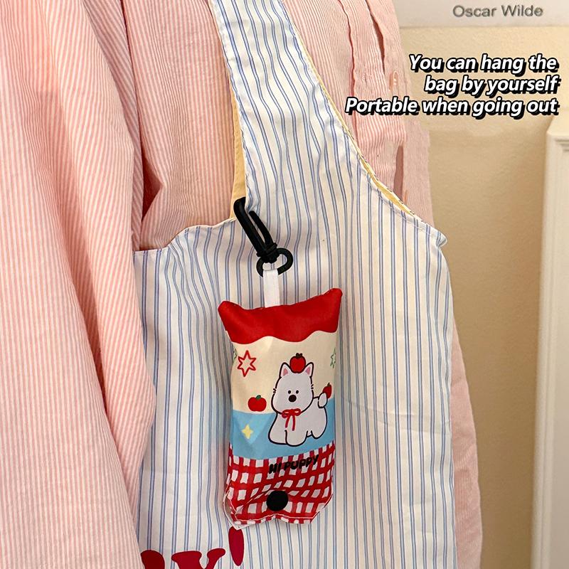 Милая мультяшная сумочка Портативная Новинка Многоразовая хозяйственная сумка Складная сумка-тоут Мешочек Большая вместимость Сумки через плечо Подарок для девочек