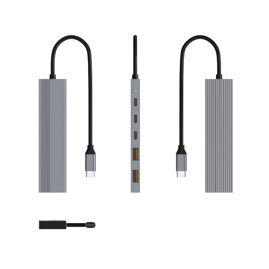 6-in-1 Type-C Expansion Dock with 10Gb High-Speed USB 3.2 Hub & PD Charging