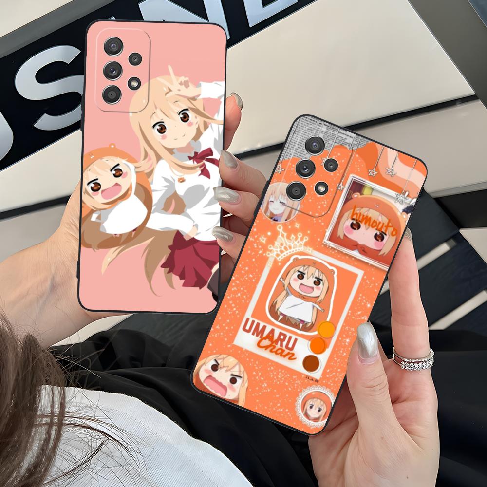 Аниме Умару Чан Дома Чехол для телефона для Samsung Galaxy M55 54 42 35 34 33 32 23 22 15 14 13 12 F55 5G Цветной Чехол Красивый Роскошный