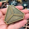 Треугольная Замковая Головоломка IQ Логический Тест Распутывание Разблокировка Сцепляющиеся Магический Трюк Подарки Металлические Головоломки для Детей и Взрослых