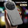 KEYSION Роскошный ретро-чехол из ПУ-кожи для Huawei Mate 80 Pro Мягкий силикон+ПК Ударопрочная задняя крышка телефона для Huawei Mate 80 Pro