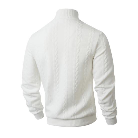 Men Turtleneck Sweater Twisted Knitted Pullover Sweater Casual Solid Color Base Layer Top for Street Work Dating Daily Wear