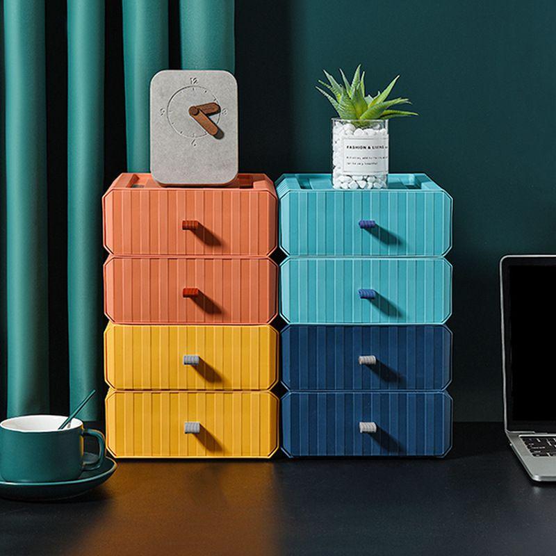 Compact Desktop Organizer Storage Box With Mini Drawers For Efficient Organization