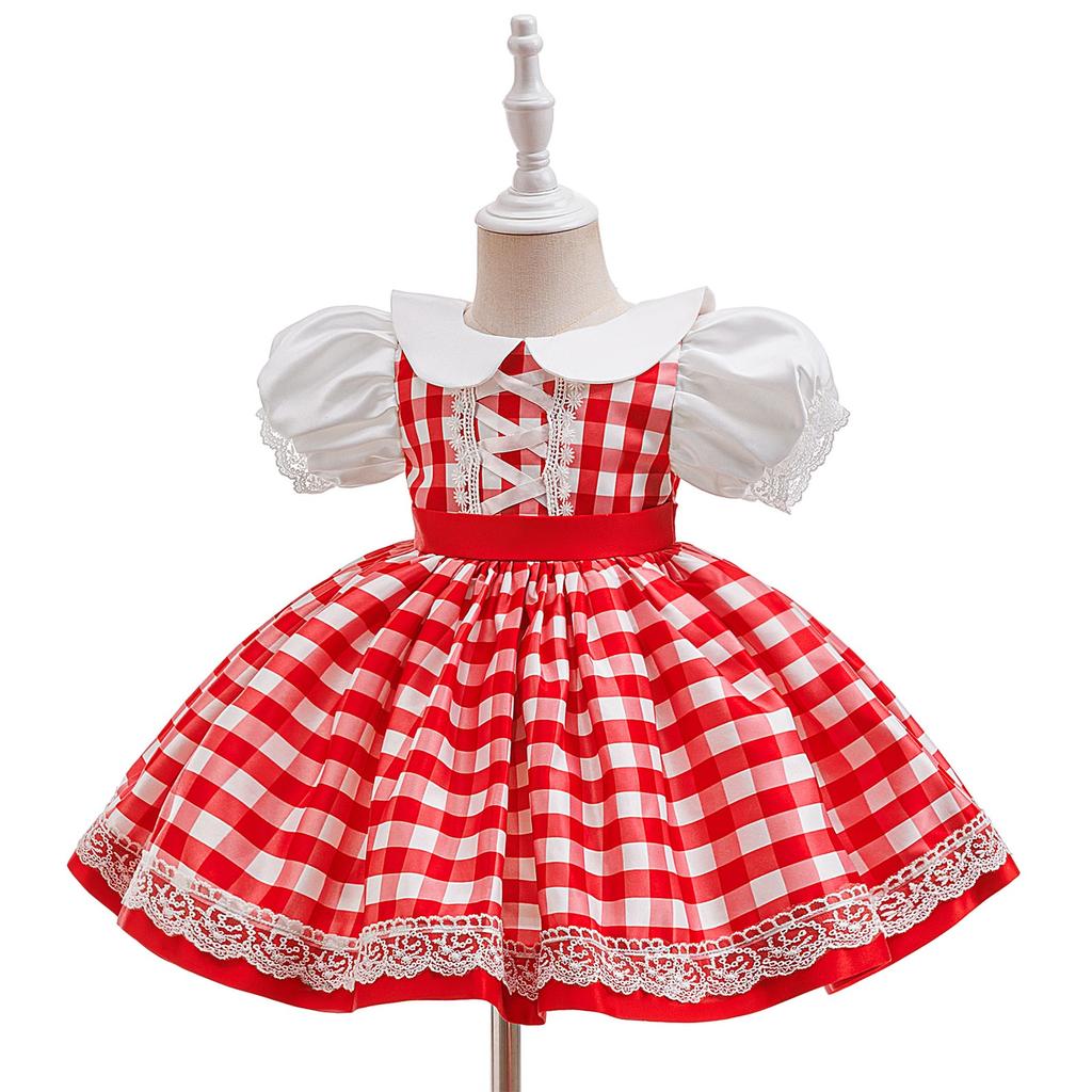 Детское модное рождественское тюлевое платье для вечеринки по случаю дня рождения и выступления