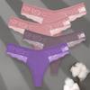 4PCS/Set Sexy V-Waist Women Cotton G-string S-XL Lace Lingerie Panties Thongs Femme Underwear Girls Underpant Intimates