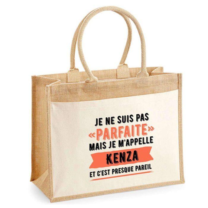 Sac de plage - PLANETEE - Kenza Parfaite - Coton naturel - Beige - Imprimé en France
