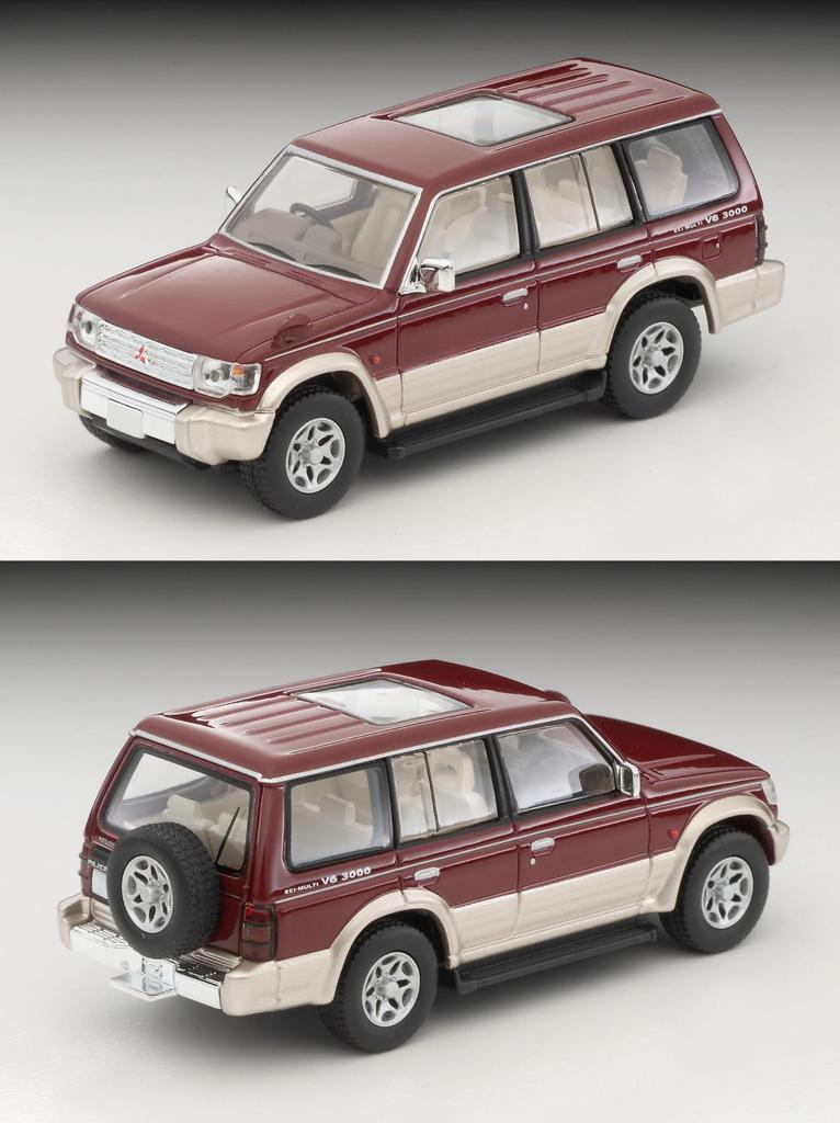 TOMYTEC Tomica Limited Vintage Neo Mitsubishi Pajero Mid Roof Wide VR 96 год Готовый продукт 329473 1/64 LV-N206b Красный/Бежевый