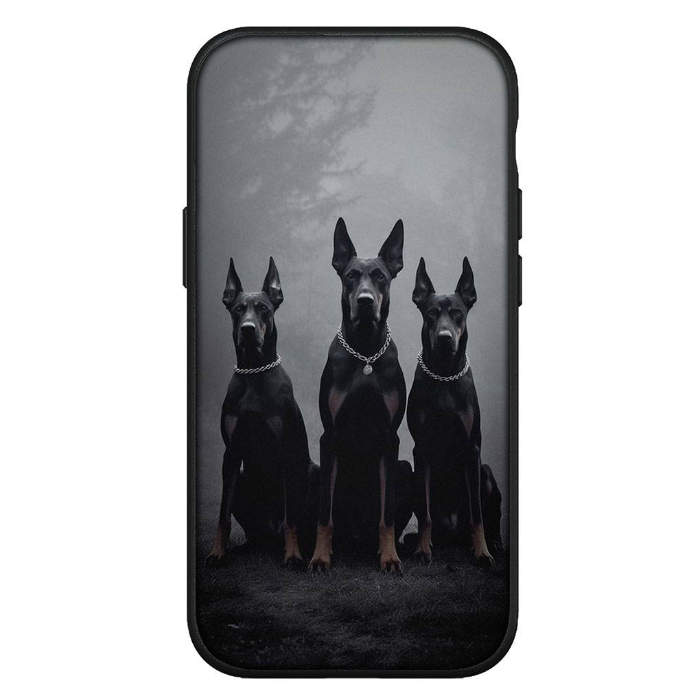 Чехол для iPhone 15 14 Xiaomi Redmi Note 13 12 11 Pro Max X 8 7 9 XR Samsung Galaxy S24 S23 S20 FE 12C 13C 9C OPPO A15 Huawei Doberman Dog Phone Case