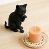 Модель Черной Кошки, Миниатюрное Украшение в Форме Кошки, 3D-печатная Матовая Черная Декоративная Фигурка для Рабочего Стола, Прихожей, Спальни