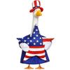 Porch Goose Outfits for 23 Inch Lawn Statue, 4th of July Costume for Cement Statue,Sculpture Clothes for Garden Patio USA 250th Anniversary Decoration