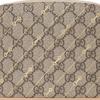 GUCCI Canvas Leather Makeup Bag Women's Beige Ebony (Unisex) Makeup Bags 774337 FACYR 8548