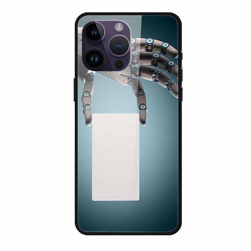 Закаленное Стекло Чехол Для iphone 15 Pro Max Чехол Жесткое Стекло Задняя Крышка Мягкий ТПУ Бампер Для iphone 16 Pro Max Чехол для Телефона 16Pro Max