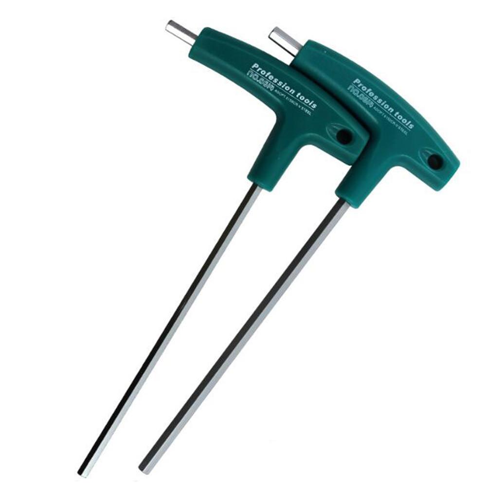 T-Handle Spanner Allen Key Hex Wrench Cr-v Alloy Flat Head Hexagon Universal Screwdriver Hand tool Universal Quick Snap Adapter