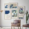 Japanese Gallery Wall Art Poster Set Print Woodblock Retro Katsushika Poster Kanagawa Great Wave Canvas Painting Room Home Decor
