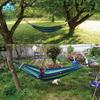 Morytrade Тканевый гамак с деревянным каркасом для кемпинга на открытом воздухе и использования в помещении (1 человек, синий)
