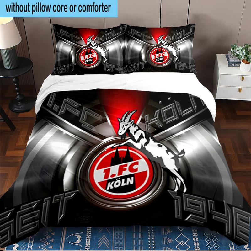 Koln Goat Logo 3PCS Bedding set,Ideal for1pc Duvet Cover And 2pcs Pillowcases Perfect for Christmas gift,Ideal for Bedroom, Dormitory