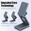 15W Magnetic Wireless Charger Stand For Apple Samsung Galaxy Watch iPhone 14 13 12 Pro Max 3 In 1 Foldable Fast Charging Station