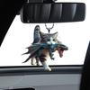 Подвеска в виде кошки для автомобиля, реалистичное животное, кошка, динозавр, зеркало заднего вида, подвесное украшение, 2D акриловый брелок, рюкзак, подвеска, аксессуары для салона автомобиля