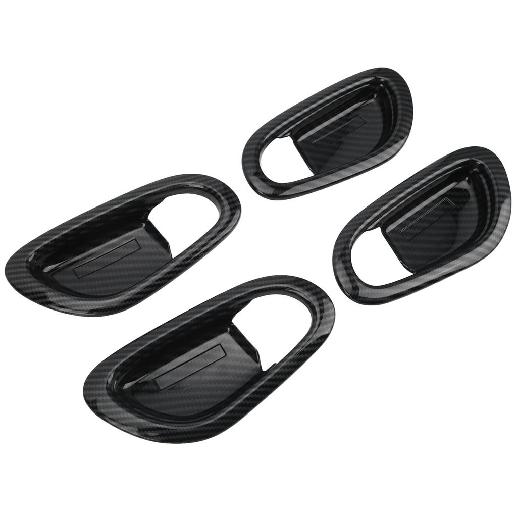 Внутренняя накладка на ручку двери, отделка из углеродного волокна, подходит для Nissan Navara Frontier NP300