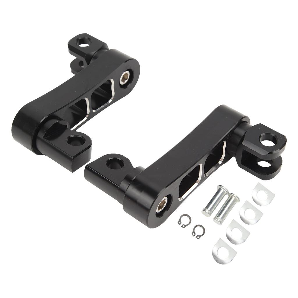 Motorcycle Foot Peg Highway Bracket 360° Adjustable Rugged Foot Peg Extension Bracket for Touring Foot Peg Highway Bracket