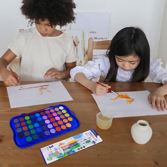 Набор акварельных красок с акварельной кистью 12/24/36/48 ярких цветов высокопигментированная живопись художественный подарок для начинающих профессионалов