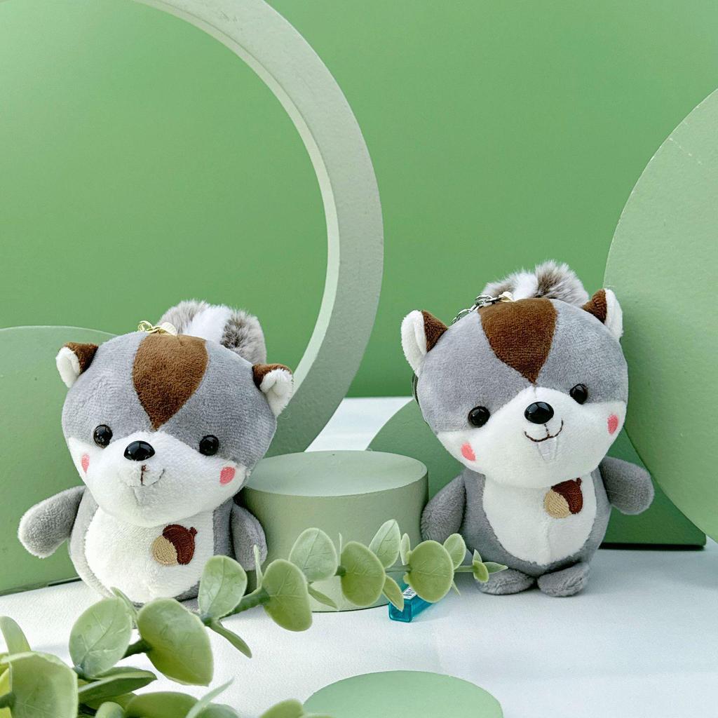 Adorable Squirrel Plush Keychain Toy - Perfect Children's Gift