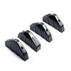 4Pcs/set Modified Shark Fin Lip Diffuser Carbon Fiber Pattern Rear Spoiler Durable Lip Spoiler  Car