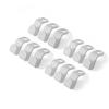 Pack of 12 Clothes Hanger Hooks Connector Household Cabinet Layered Organization Rails Holder Plastic Wardrobe Organizers