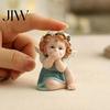 Small Shelf Decor Items Garden Fairy Figurine, Hand-Painted Resin Statue with Wings, Indoor Outdoor Yard Birthday Gifts for Kids Lawn Decor,