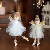 1PC Angel Girl Romantic Christmas Gift Pendant Creativity Plush Doll Decoration Cute Mesh Ornament