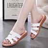 Fashion Women Open Toe Beach Shoes Women'S Hollow Solid Color Fashion Thick Soled Slippers Large Size Spring And Summer Sandalias