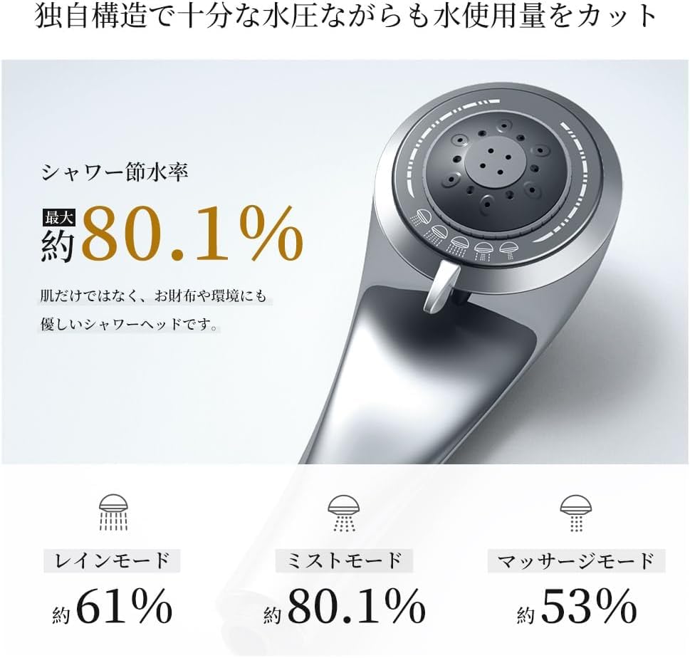 Shower Micro Nano Water High Water Pressure Pressure Ultra Fine High Cleaning Shower Scalp Skin Stain Beautiful Facial Heat Easy To Water Leakage