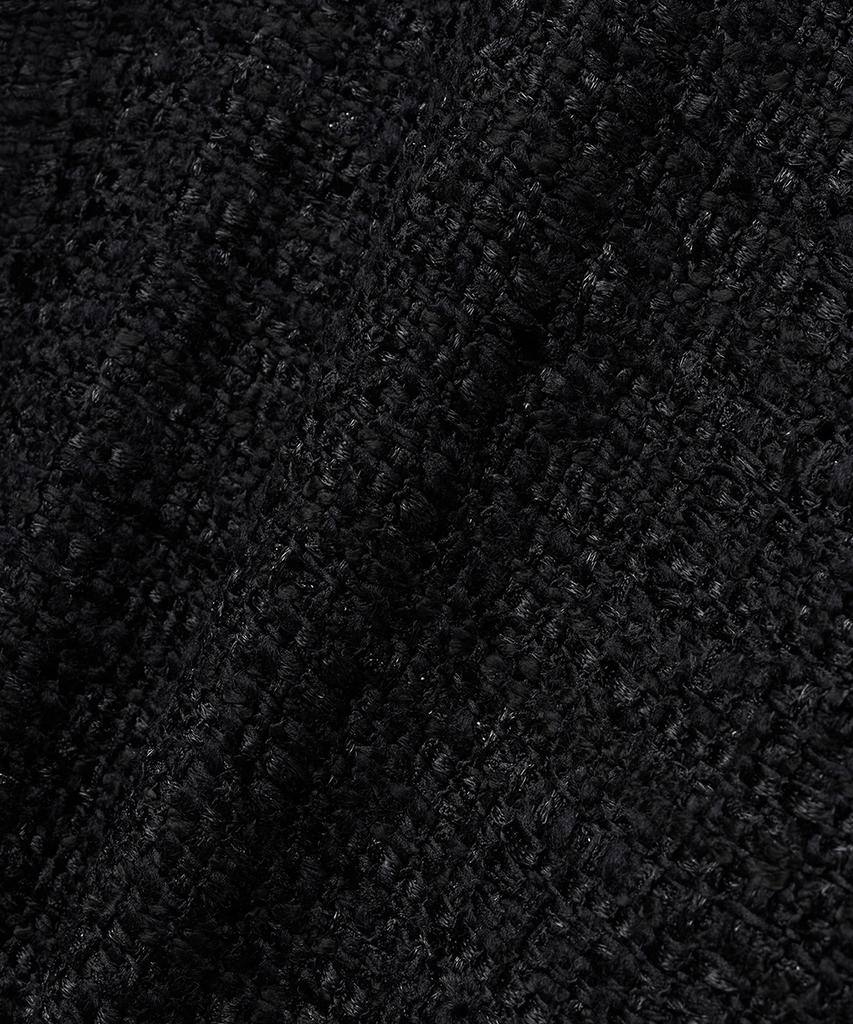 Noirer Fancy Tweed Tailored Jacket (Black)