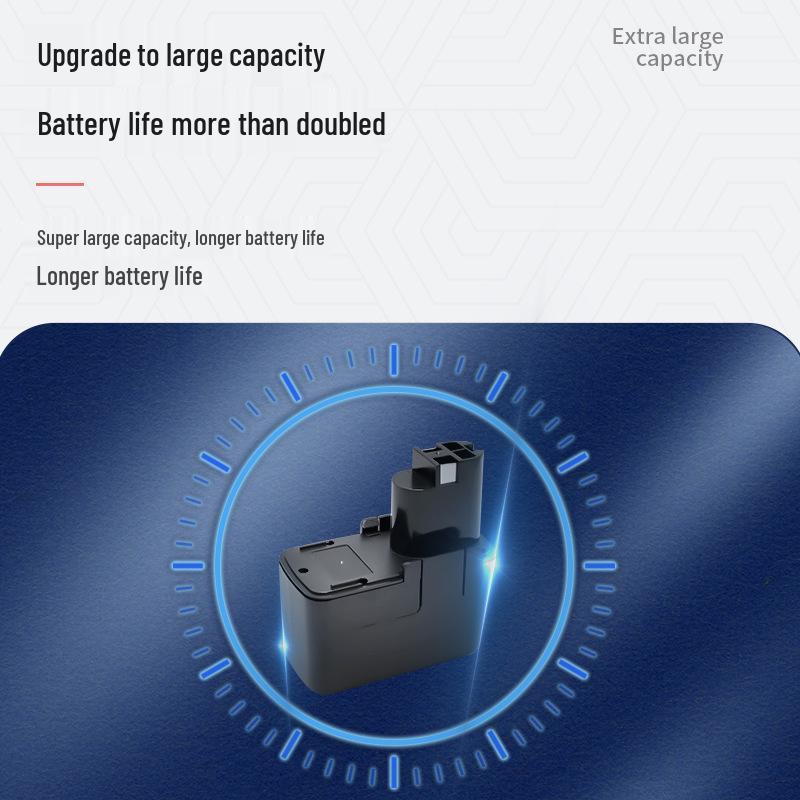 Совместимый никелевый аккумулятор для беспроводной дрели/шуруповерта Bosch PSR7.2VES, 9,6 В, 12 В BAT001.