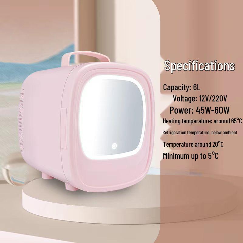 Портативный мини-холодильник для макияжа двойного назначения для автомобиля и дома