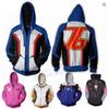 Anime Game Hoodie Sweatshirt 3D Printing Overwatches DVA DJ Cosplay Costume Women Men Couple Hooded Jacket Top Clothing