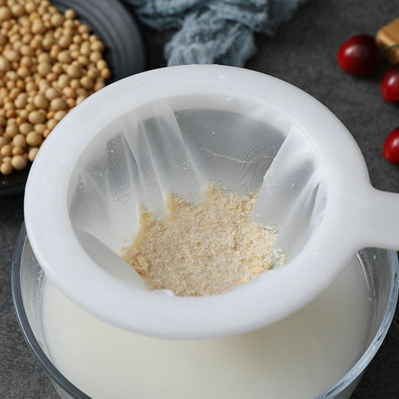 Ситечко дуршлаг с ультратонкой и мелкой сеточкой для молока и других кухонных нужд 24х15 см