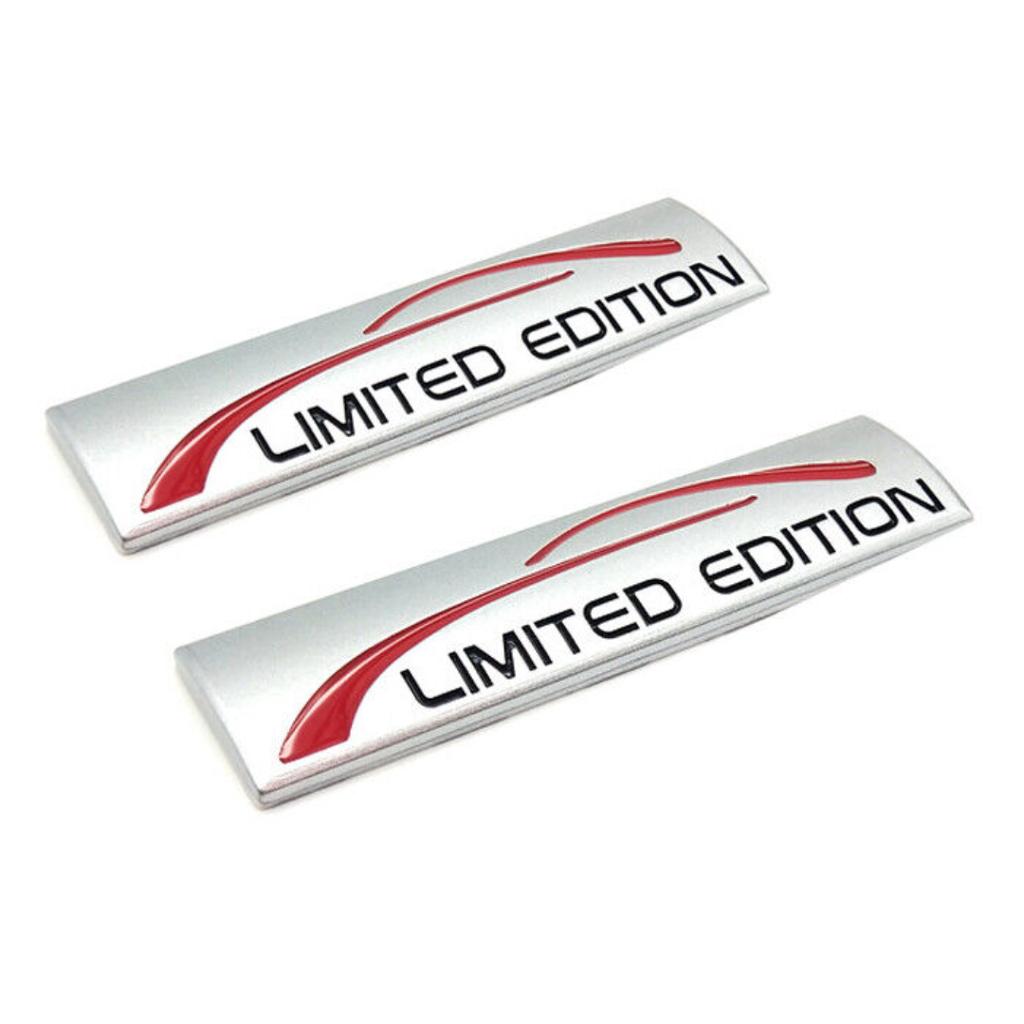 2x Limited Edition Chrome Emblem Badge Car Sticker Car Sticker 3D
