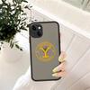 Y-Yellowstone Logo For IPhone Air 16 15 14 Plus 13 12 11 Pro Max Matte Cover Jelly Shockproof Phone Case