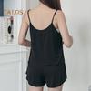 Women's 2 Piece Pajama Set Loose Cami Tank Top Shorts Set Summer Casual Sleeveless Sleepwear Home Bedroom Loungewear Suit