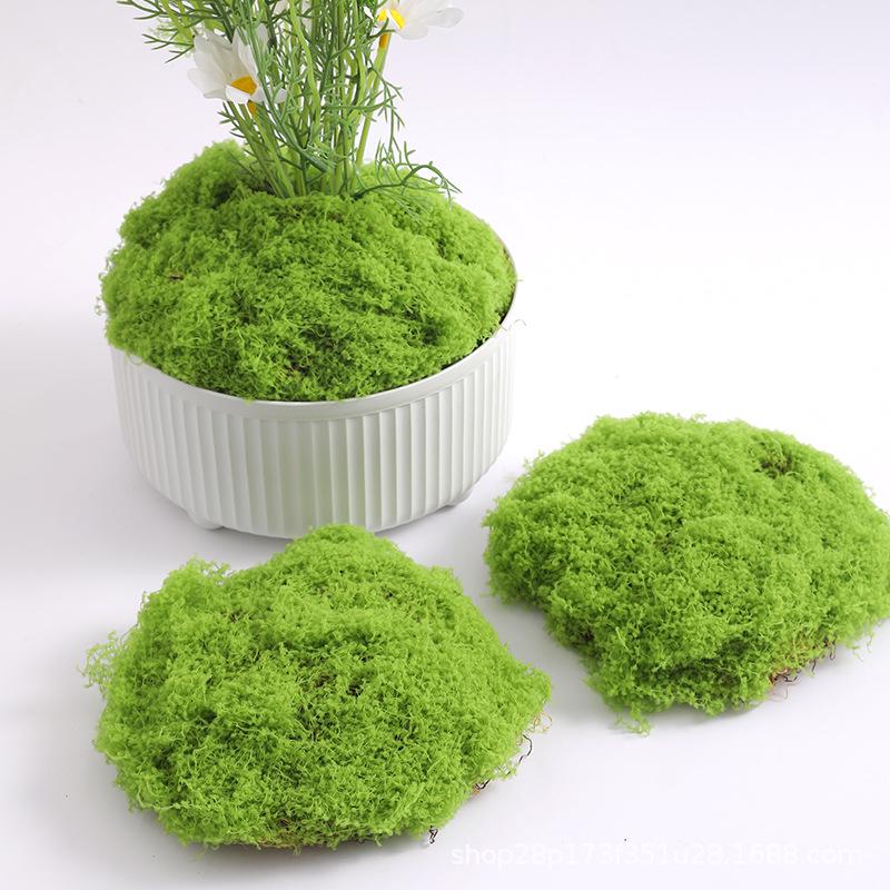 Artificial Moss Green Plants Micro Landscape Rockery Lawn Potted Bonsai Decorative DIY Ornaments