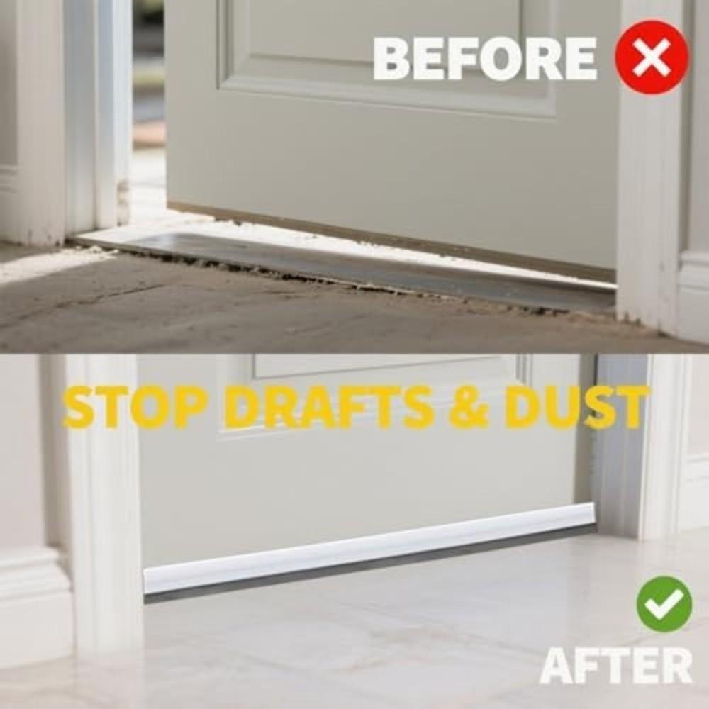 Self Adhesive Door Draft Stopper PVC Door Sealing Strip Professional Brush Door Seal  Bedroom
