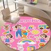 1pc Ms Rachel3 Design Printed Area Round Carpet for Bedroom Living Room Home Decor Rugs Mat Non Slip Mat Rug for Bedside