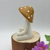 Mushroom Statue, Resin Sculpture, Meditation Statue Figure for Backyard, Home