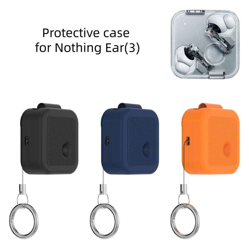Силиконовый защитный чехол для наушников Nothing Ear(3) Ударопрочный пылезащитный чехол для наушников Полная защита