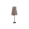 Parasol extérieur rectangulaire double face de 4,5 m avec manivelle (kaki) (sans pied)