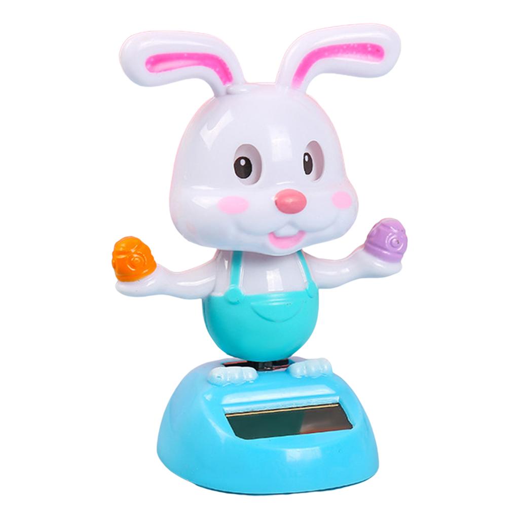 Solar Dancing Figures Car Toy Cute Rabbit Solar Powered Dancing Toys Bobblehead Dashboard Car Interior Accessories Gift For