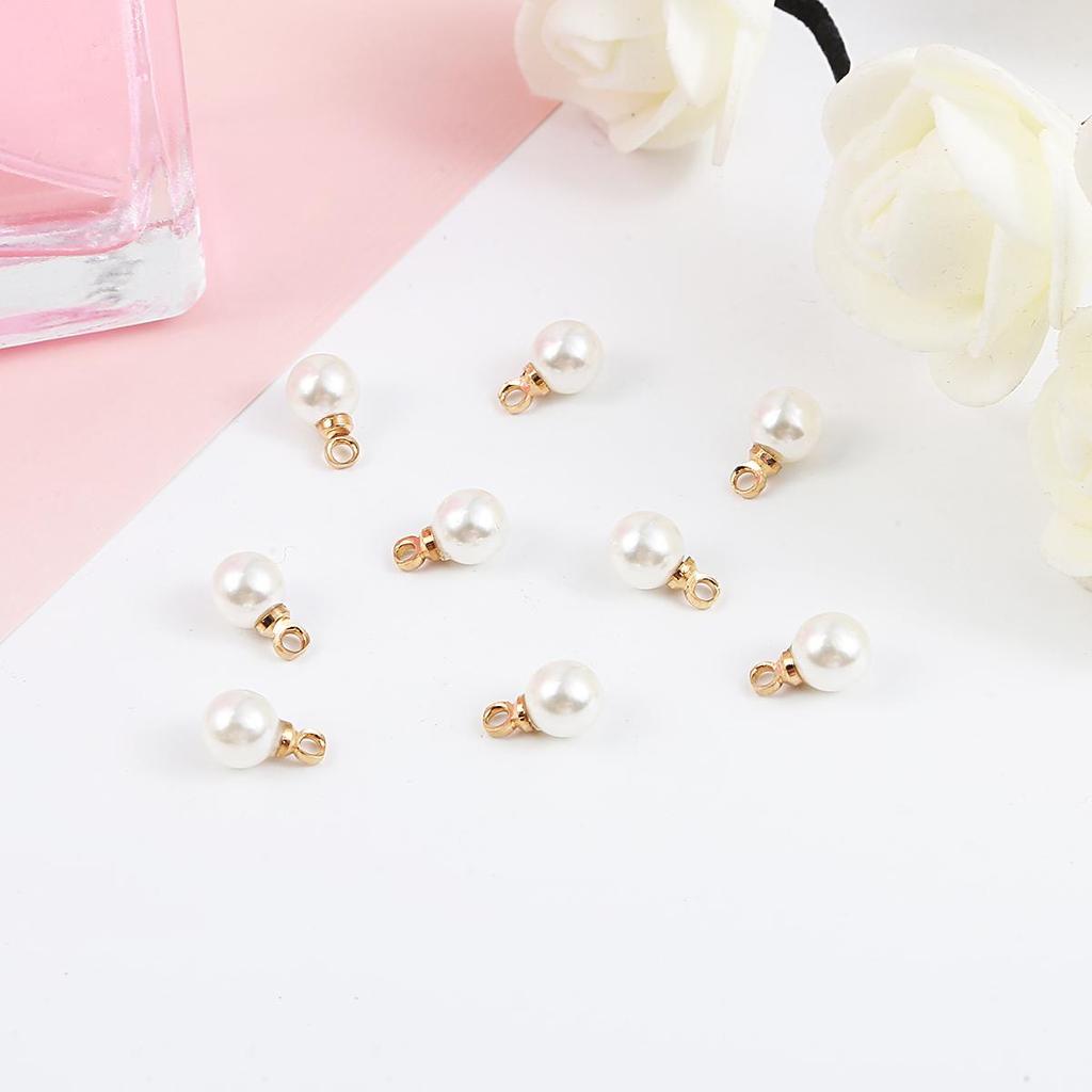 6/8/10 мм круглые пластиковые акриловые бусины белого цвета слоновой кости из АБС-пластика с имитацией жемчуга для изготовления ювелирных изделий