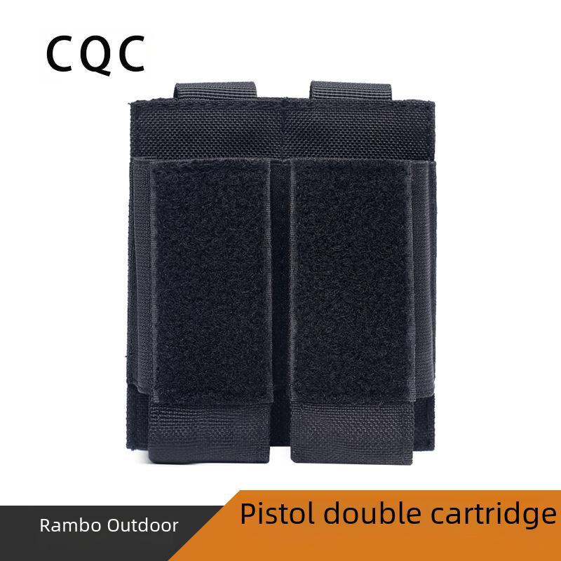 Tactical 9mm Double Magazine Bag with MOLLE System - EDC Tool Kit Accessory